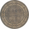 Salzburg Elegance Collection Area Rug - Mirabell Round Gray  lifestyle 26