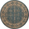 Salzburg Elegance Collection Area Rug - Mirabell Round Light Blue  lifestyle 25