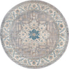 Salzburg Elegance Collection Area Rug -  Getreidegasse Round Gray  lifestyle 17