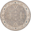 Salzburg Elegance Collection Area Rug -  Nonnberg Round Gray  lifestyle 28