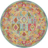 Sedona Vista Collection Area Rug -  Zuni Round Light Blue  lifestyle 14