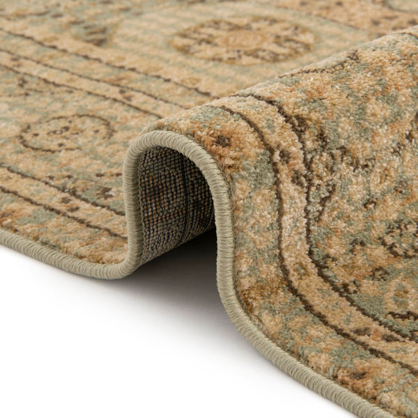 Ottoman Elegance Collection Area Rug - Sultan Round Light Green  lifestyle 62