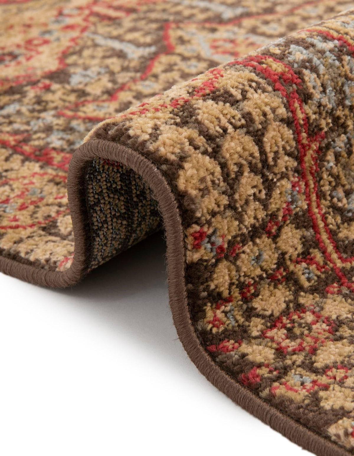 Ottoman Elegance Collection Area Rug - Sultan Rectangle Brown  lifestyle 64