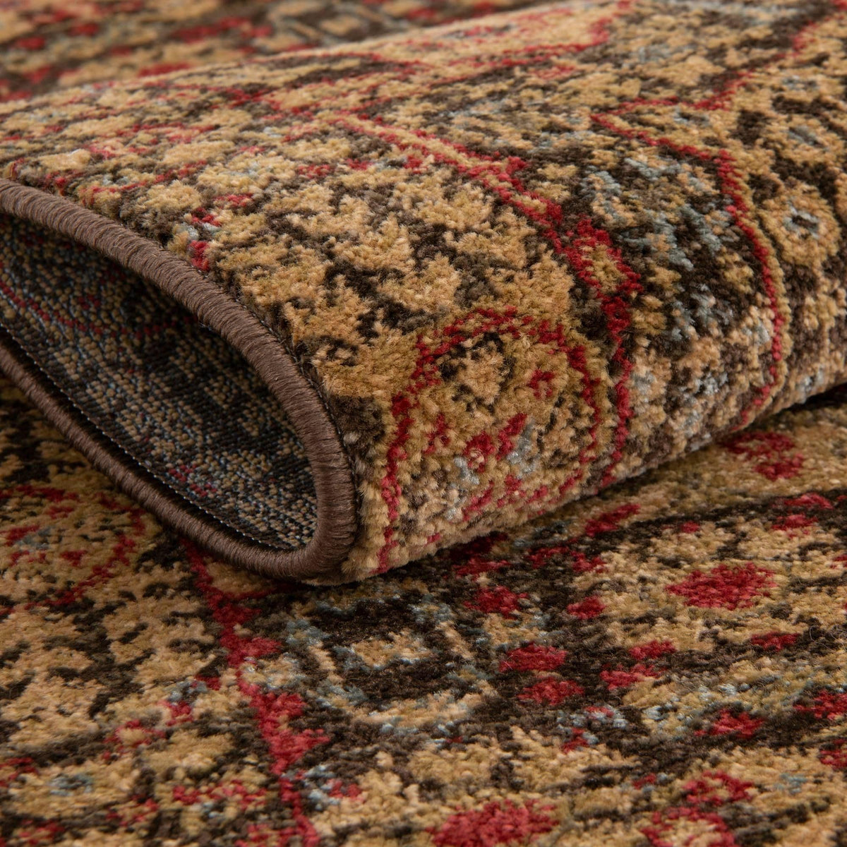Ottoman Elegance Collection Area Rug - Sultan Rectangle Brown  lifestyle 45