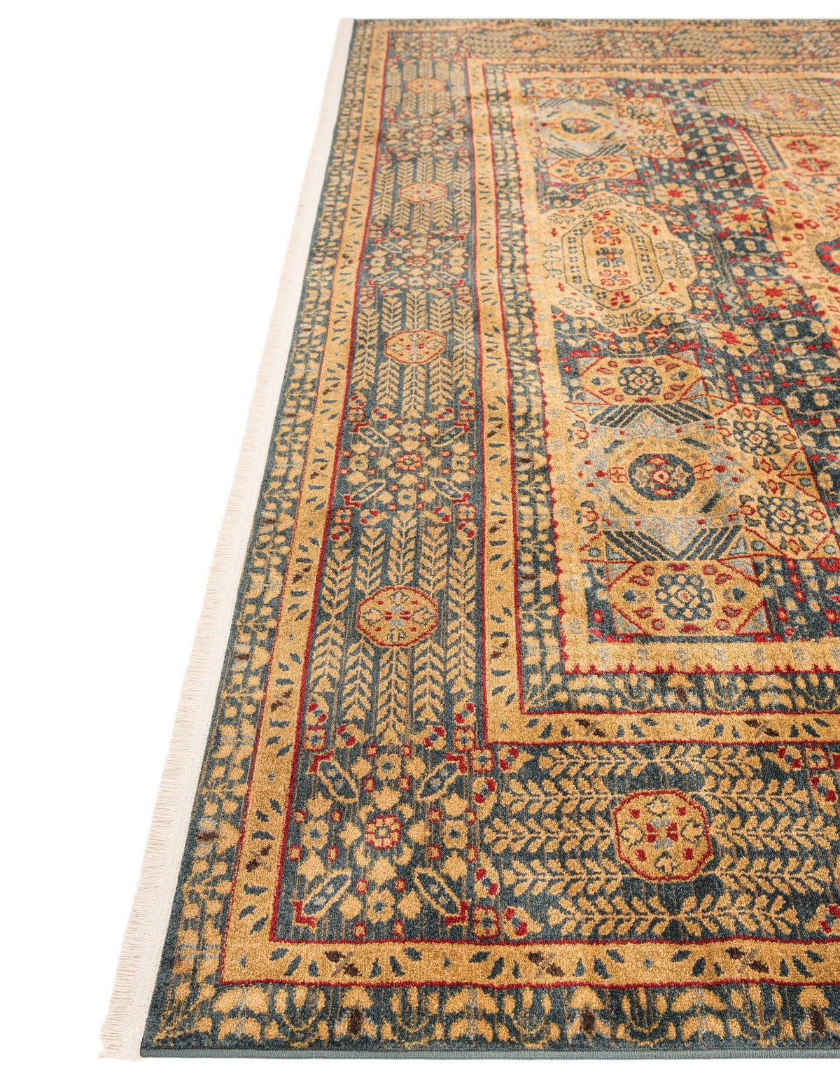 Ottoman Elegance Collection Area Rug - Sultan Rectangle Blue  lifestyle 51
