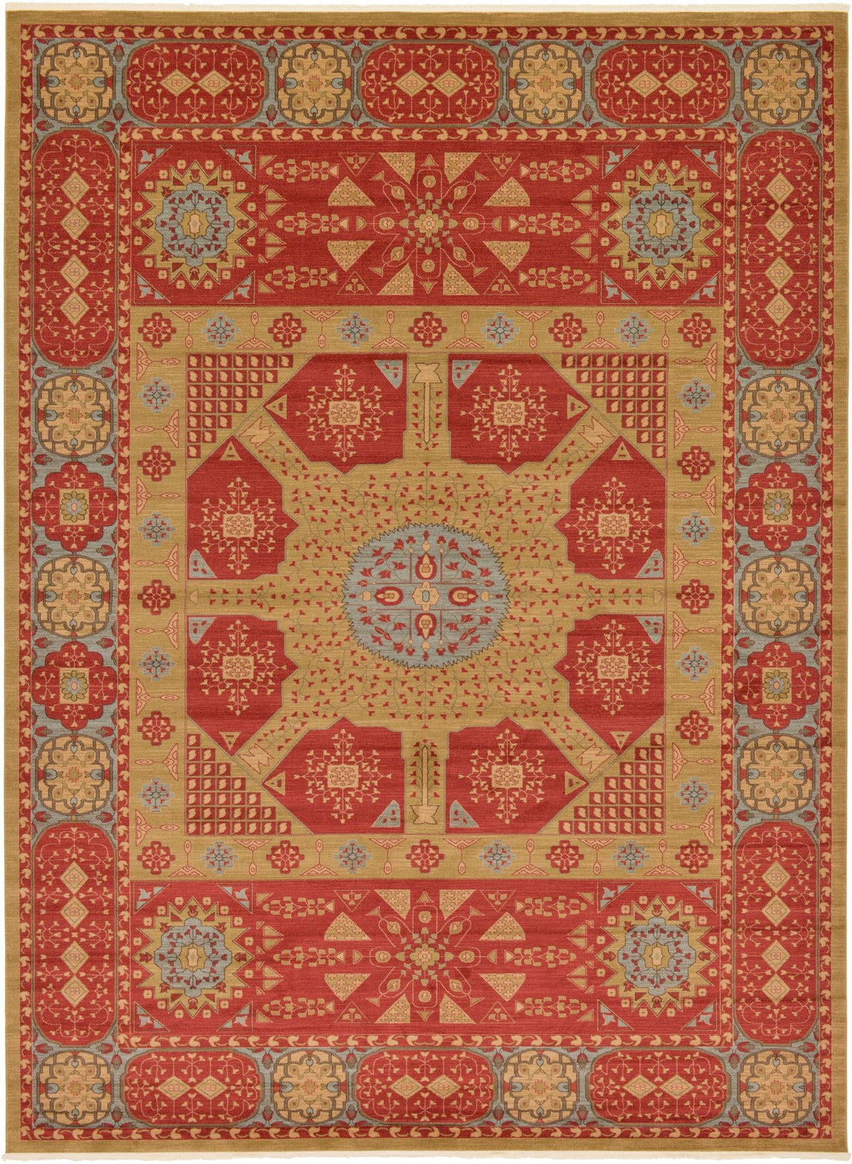 Ottoman Elegance Collection Area Rug -  Izmir Rectangle Red Main