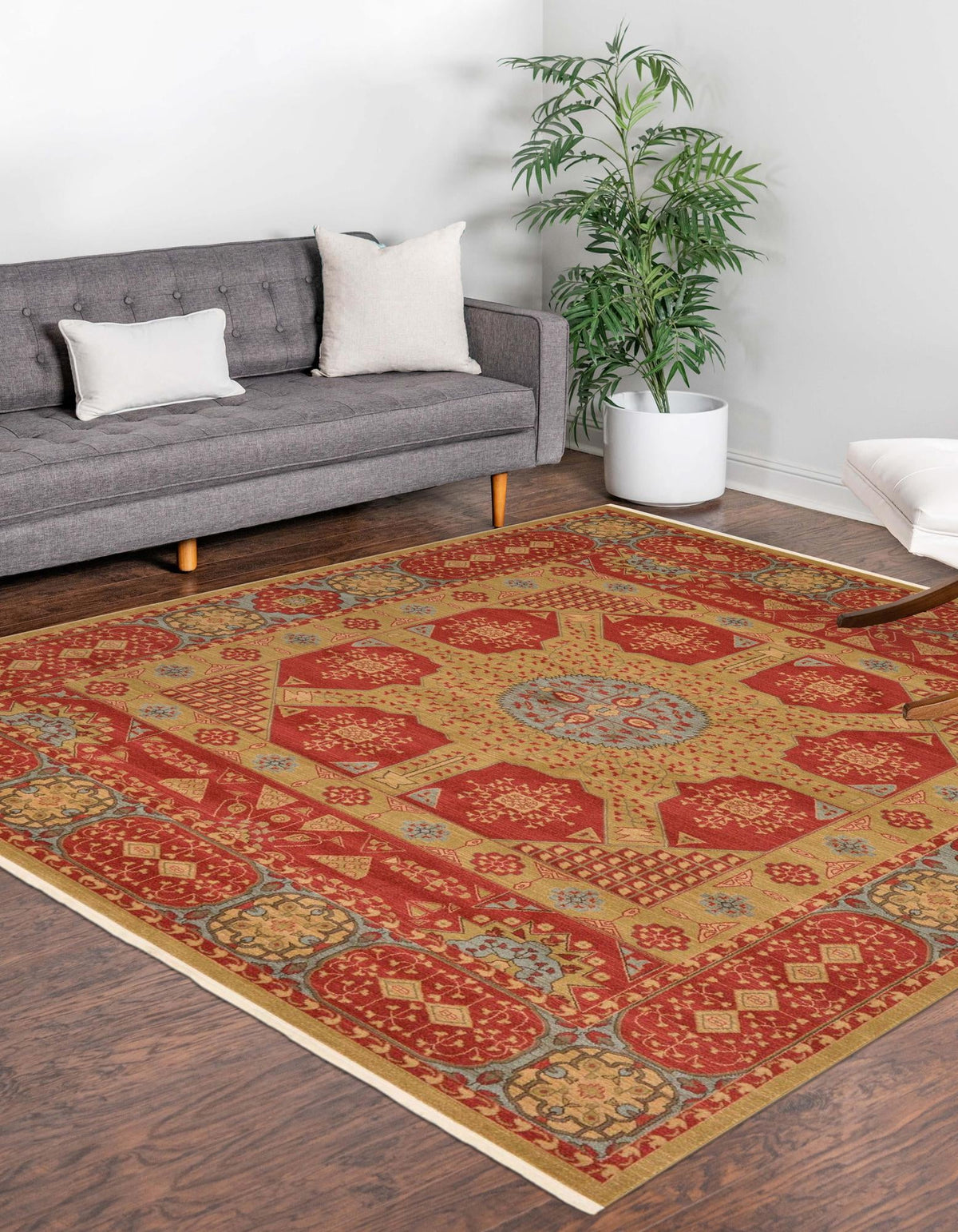 Ottoman Elegance Collection Area Rug -  Izmir Rectangle Red  lifestyle 3