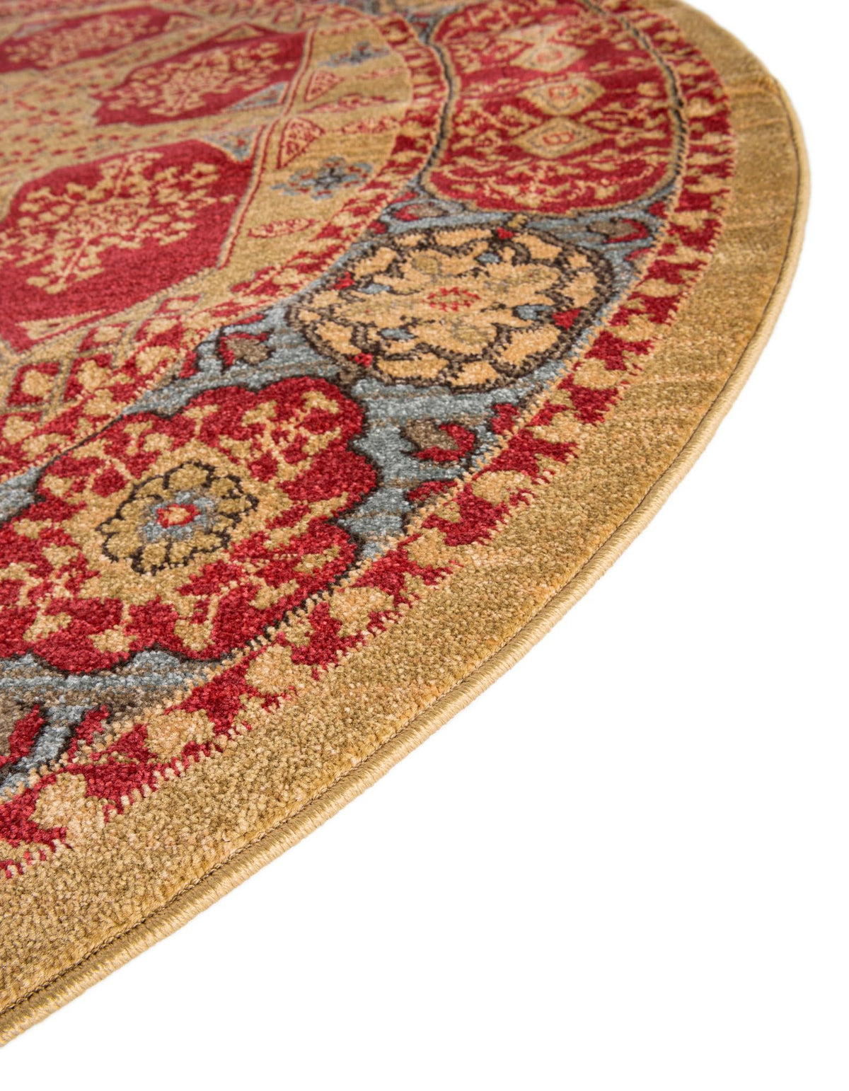 Ottoman Elegance Collection Area Rug -  Izmir Round Red  lifestyle 22