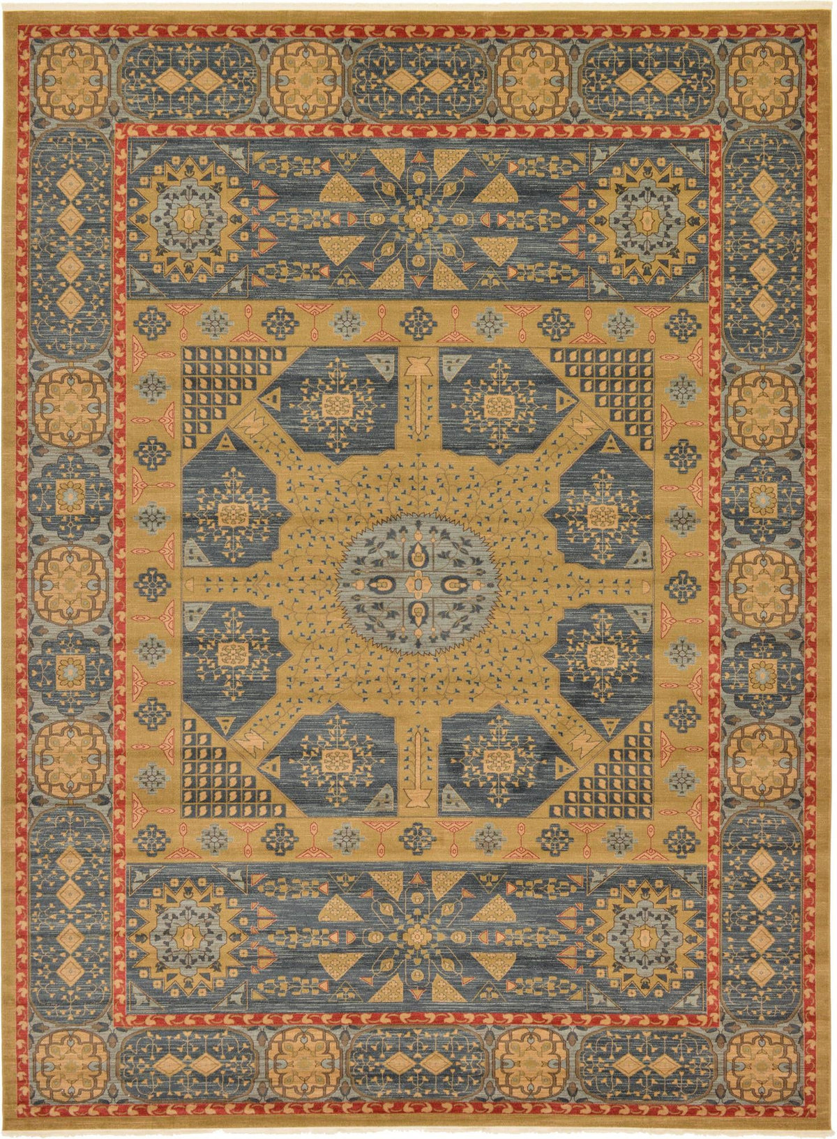 Ottoman Elegance Collection Area Rug -  Izmir Rectangle Blue  lifestyle 2