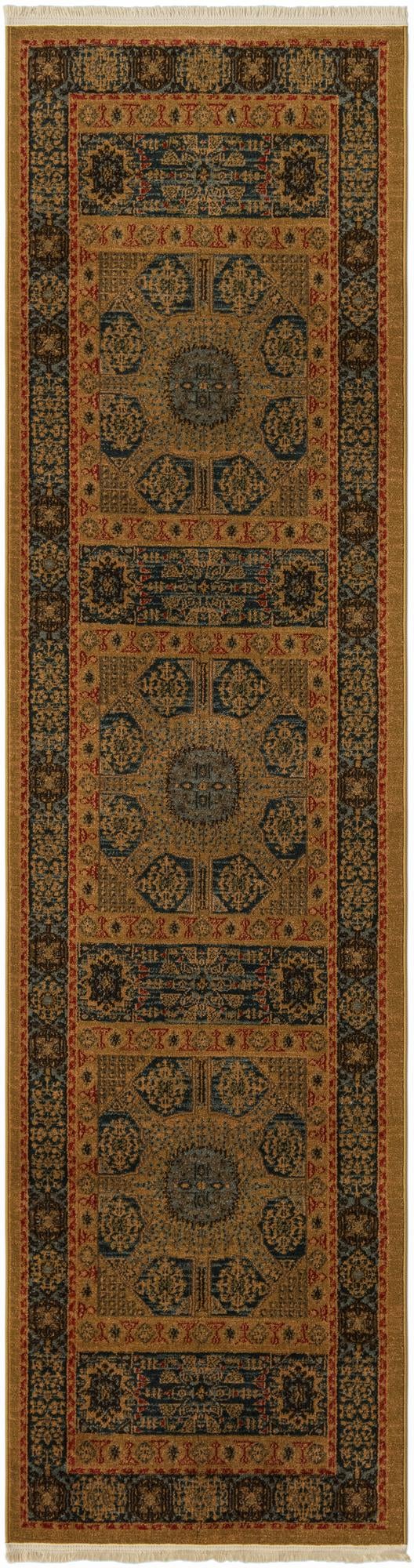 Ottoman Elegance Collection Area Rug -  Izmir Runner Blue  lifestyle 13