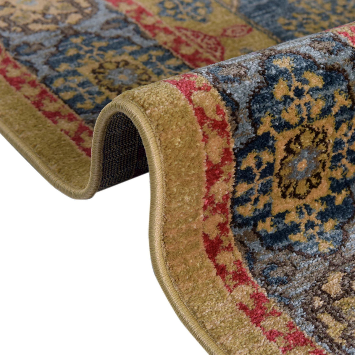 Ottoman Elegance Collection Area Rug -  Izmir Runner Blue  lifestyle 41