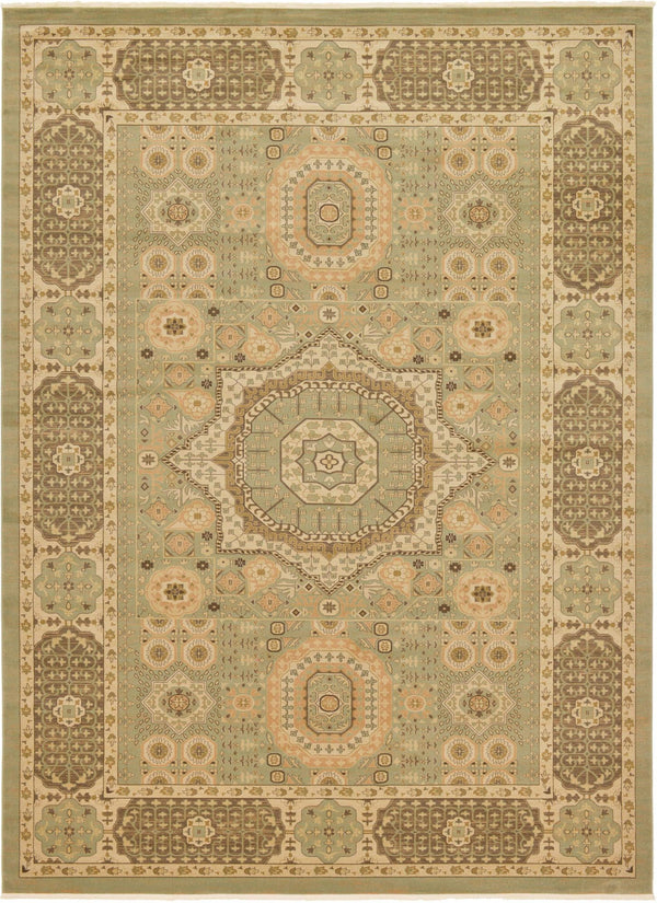 Ottoman Elegance Collection Area Rug -  Ephesus Rectangle Light Green  lifestyle 3