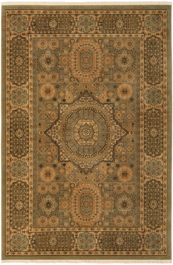 Ottoman Elegance Collection Area Rug -  Ephesus Rectangle Light Green  lifestyle 2