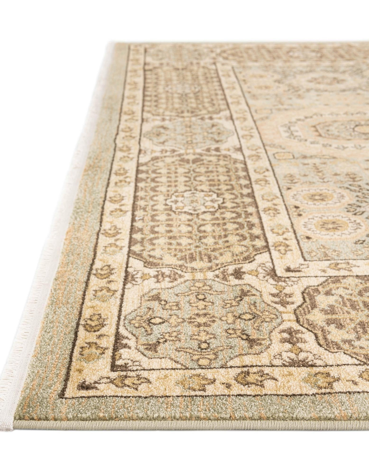 Ottoman Elegance Collection Area Rug -  Ephesus Rectangle Light Green  lifestyle 58