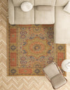 Ottoman Elegance Collection Area Rug -  Ephesus Rectangle Beige  lifestyle 65