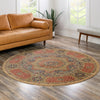 Ottoman Elegance Collection Area Rug -  Ephesus Round Beige  lifestyle 109