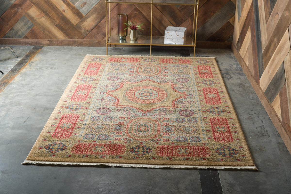 Ottoman Elegance Collection Area Rug -  Ephesus Rectangle Beige  lifestyle 6
