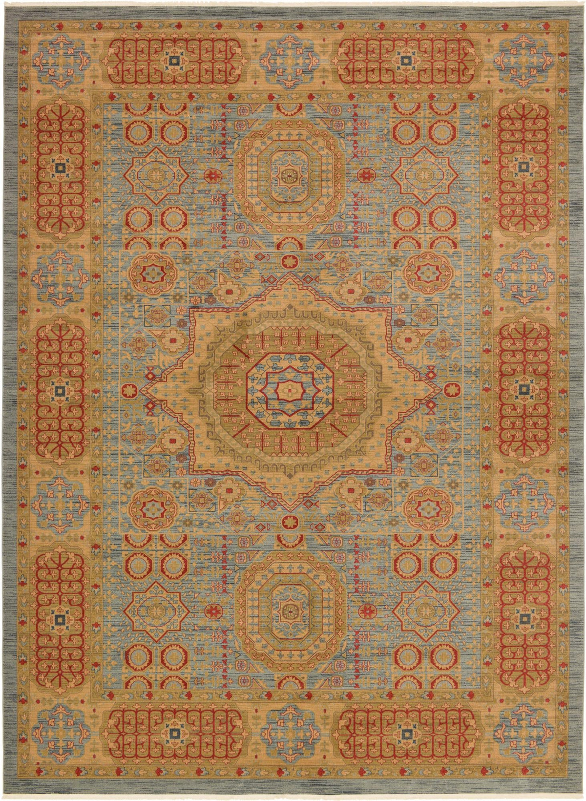 Ottoman Elegance Collection Area Rug -  Ephesus Rectangle Light Blue  lifestyle 3