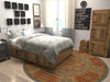 Ottoman Elegance Collection Area Rug -  Ephesus Round Light Blue  lifestyle 59