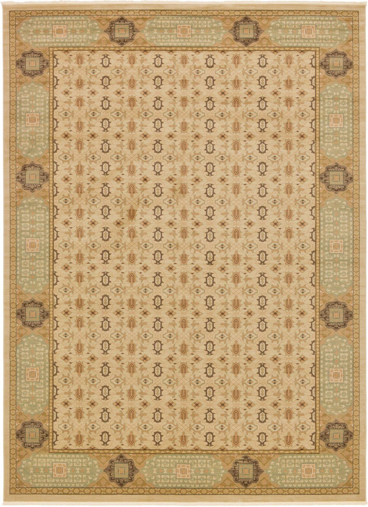 Ottoman Elegance Collection Area Rug -  Pamukkale Rectangle Cream Main