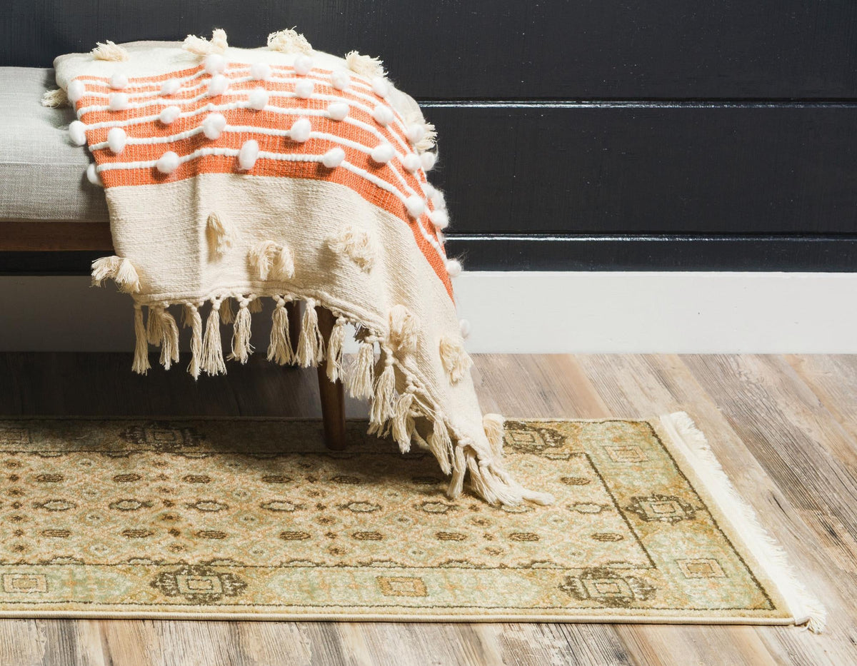 Ottoman Elegance Collection Area Rug -  Pamukkale Runner Cream  lifestyle 66
