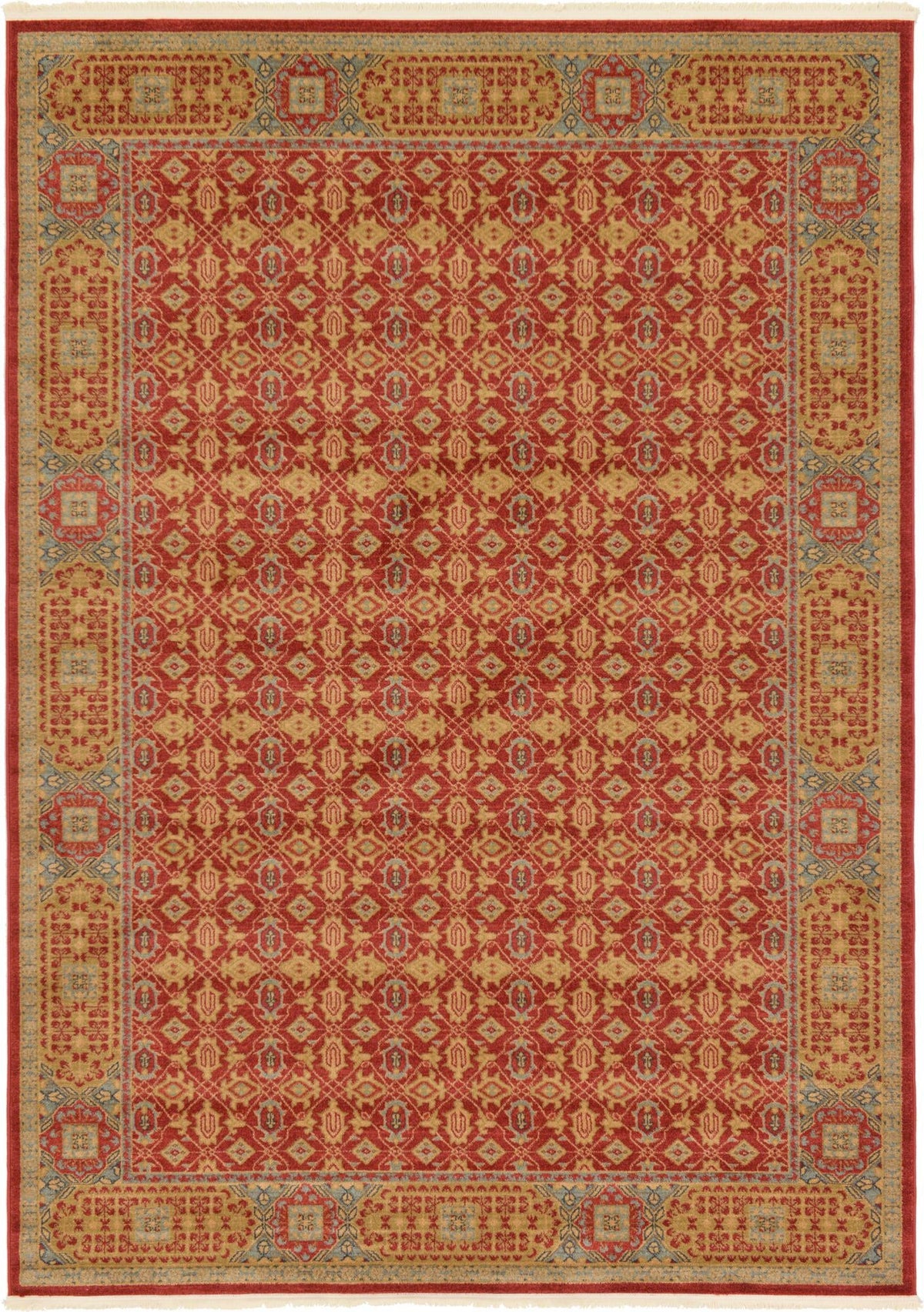 Ottoman Elegance Collection Area Rug -  Pamukkale Rectangle Red  lifestyle 3