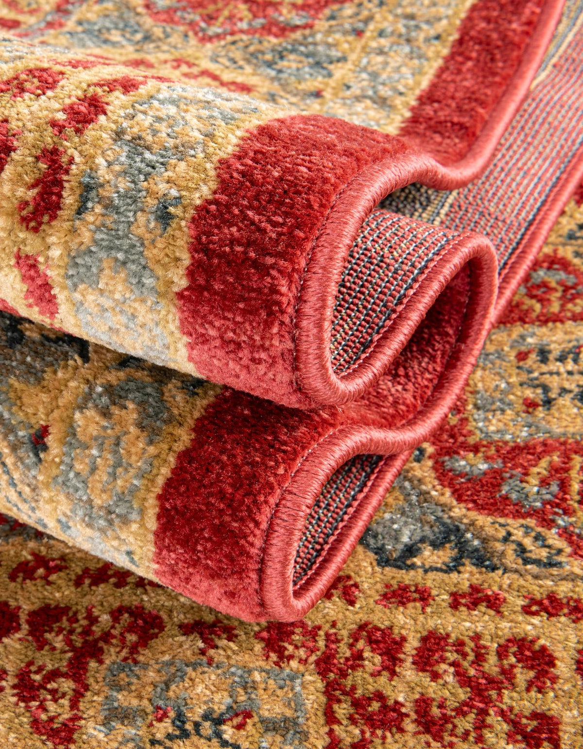 Ottoman Elegance Collection Area Rug -  Pamukkale Rectangle Red  lifestyle 40
