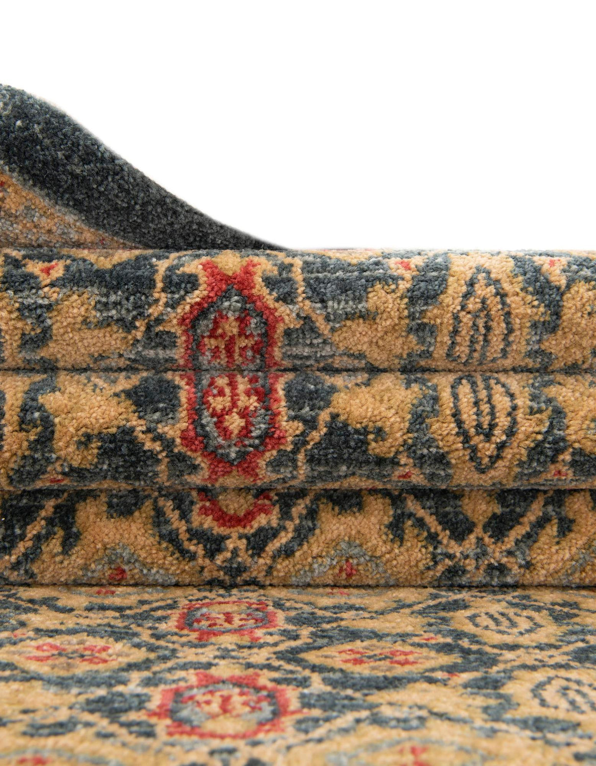 Ottoman Elegance Collection Area Rug -  Pamukkale Round Navy Blue  lifestyle 99