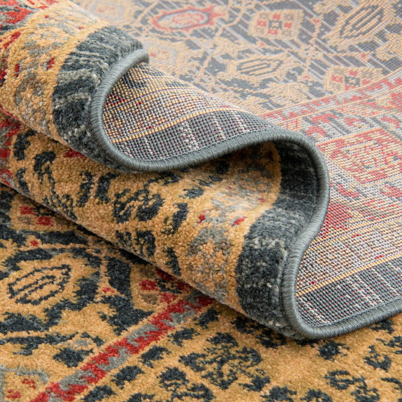 Ottoman Elegance Collection Area Rug -  Pamukkale Rectangle Navy Blue  lifestyle 39