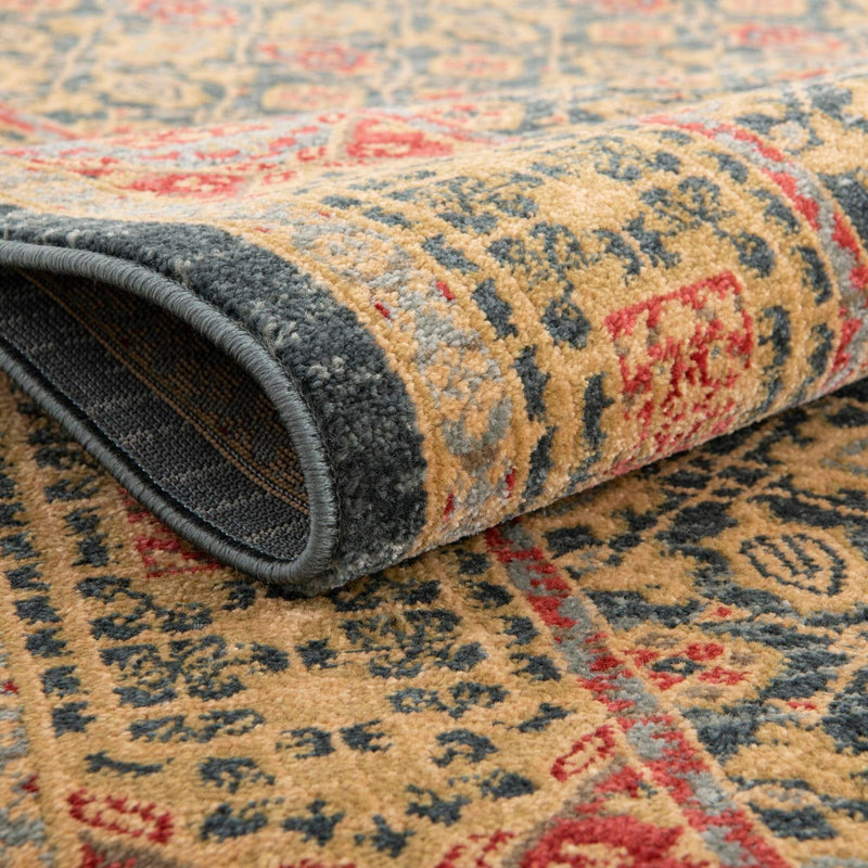 Ottoman Elegance Collection Area Rug -  Pamukkale Rectangle Navy Blue  lifestyle 55