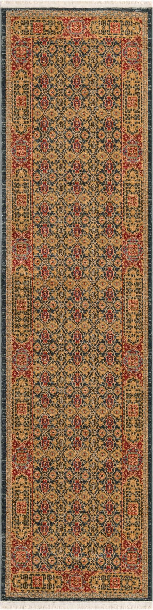 Ottoman Elegance Collection Area Rug -  Pamukkale Runner Navy Blue  lifestyle 87
