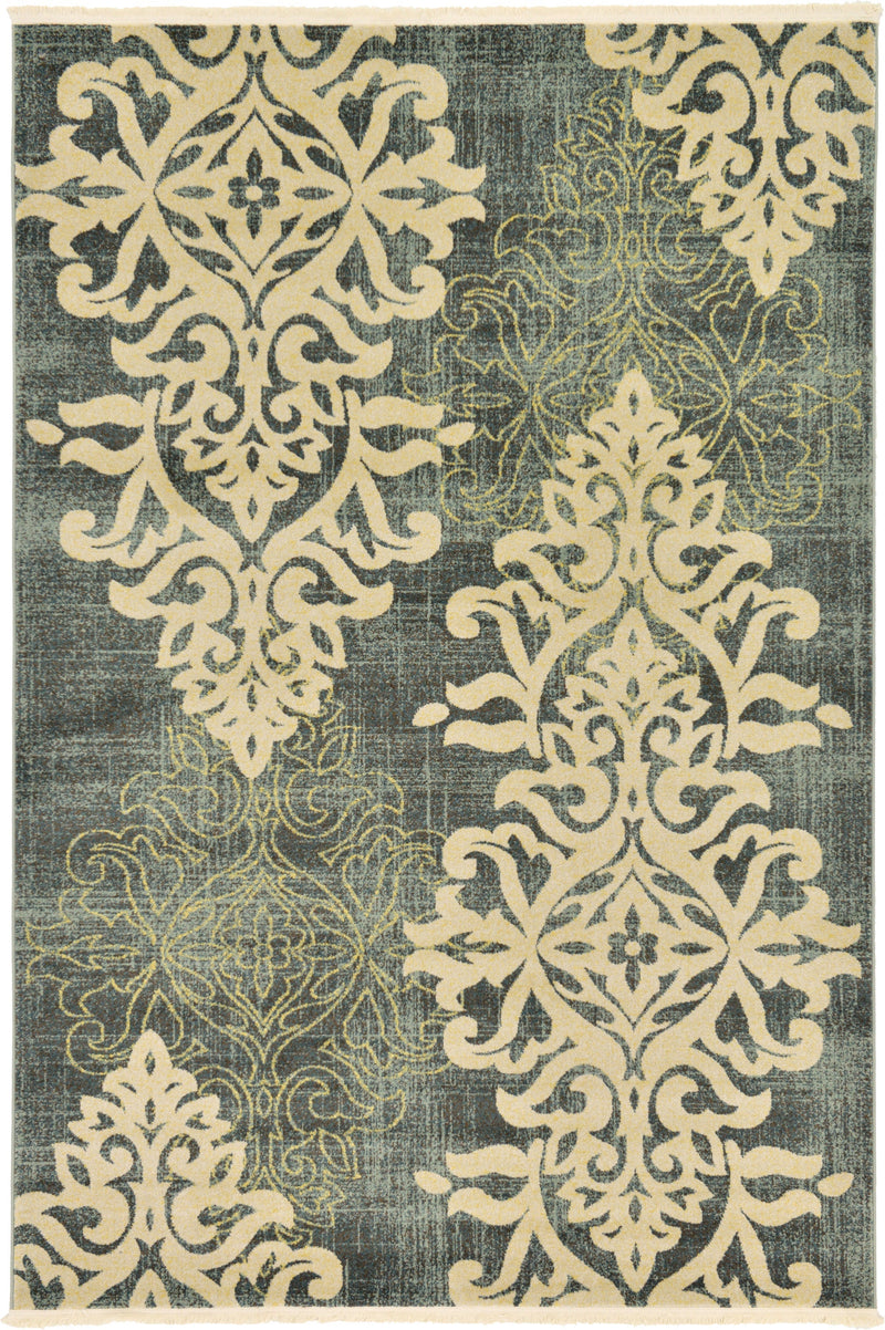 Venetian Tapestry Collection Area Rug -  Marbella Rectangle Blue Main