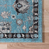 Antique Tapestry Collection Area Rug - Versailles Square Light Blue  lifestyle 41