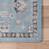 Antique Tapestry Collection Area Rug - Versailles Square Light Blue  lifestyle 44