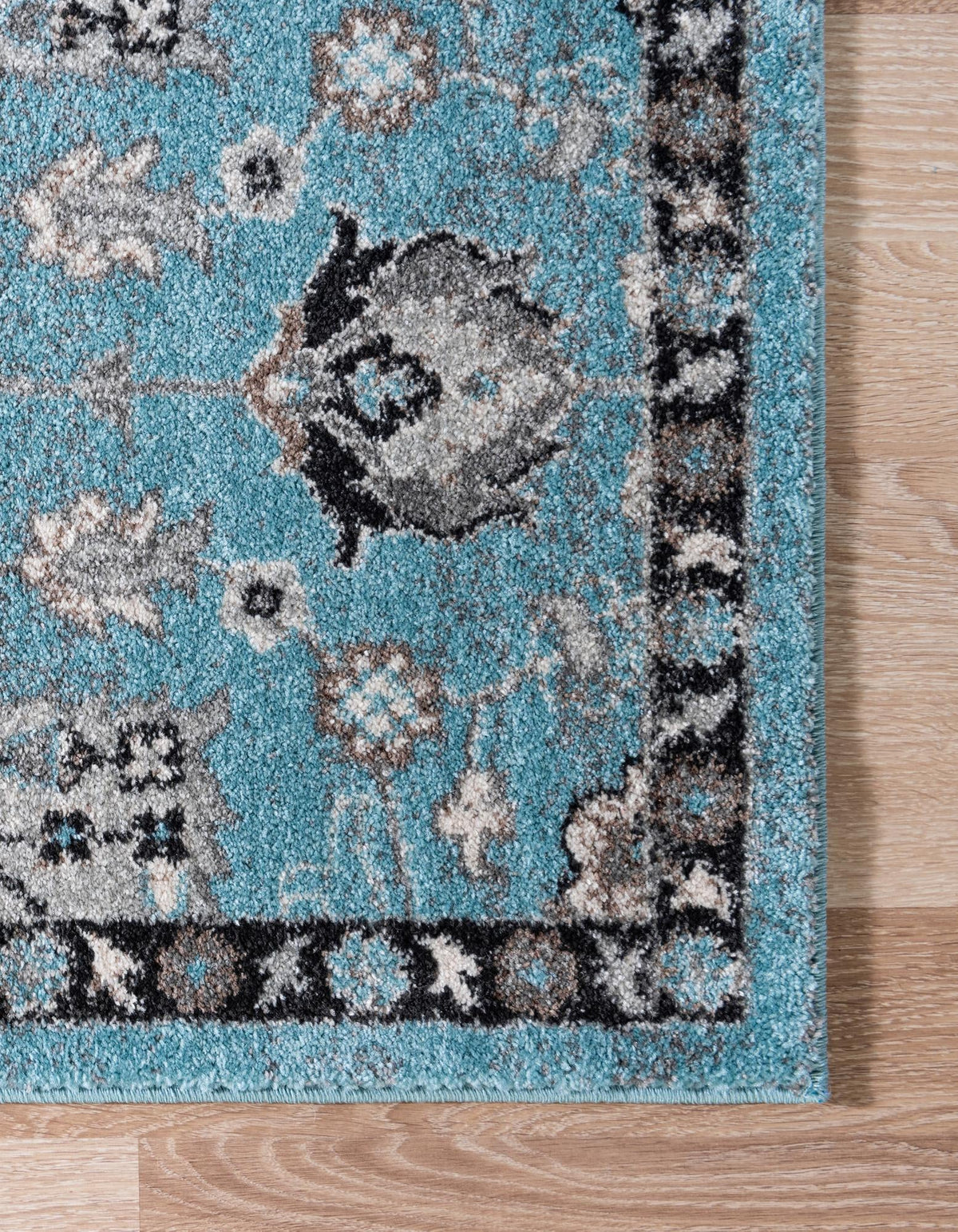 Antique Tapestry Collection Area Rug - Versailles Rectangle Light Blue  lifestyle 17