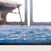 Antique Tapestry Collection Area Rug - Versailles Square Blue  lifestyle 63