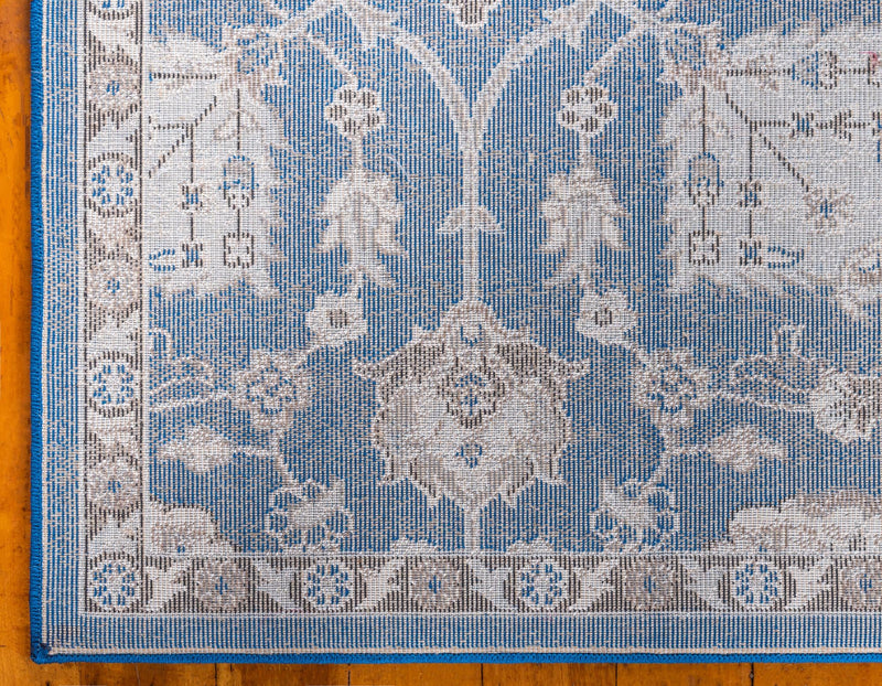 Antique Tapestry Collection Area Rug - Versailles Rectangle Blue  lifestyle 20