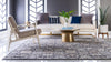 Antique Tapestry Collection Area Rug - Versailles Square Gray  lifestyle 59