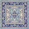 Antique Tapestry Collection Area Rug -  Fontainebleau Square Light Blue  lifestyle 3