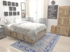 Antique Tapestry Collection Area Rug -  Fontainebleau Rectangle Light Blue  lifestyle 2