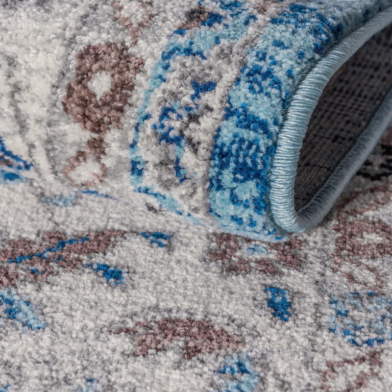 Antique Tapestry Collection Area Rug -  Windsor Square Light Blue  lifestyle 105