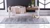 Antique Tapestry Collection Area Rug -  Fontainebleau Runner Light Blue  lifestyle 7