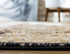 Antique Tapestry Collection Area Rug -  Windsor Runner Black  lifestyle 86