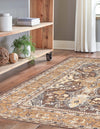 Antique Tapestry Collection Area Rug -  Windsor Rectangle Brown  lifestyle 24