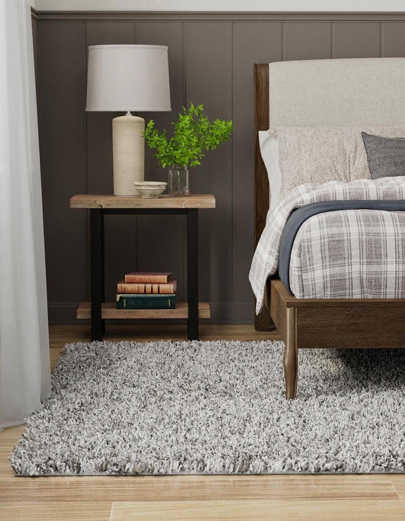 Plush Oasis Collection Area Rug - Serenity (Cloud Gray) Rectangle Cloud Gray  lifestyle 40