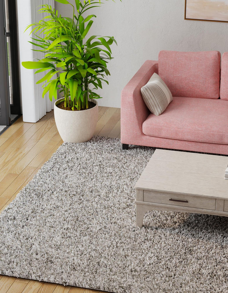 Plush Oasis Collection Area Rug - Serenity (Cloud Gray) Rectangle Cloud Gray  lifestyle 43
