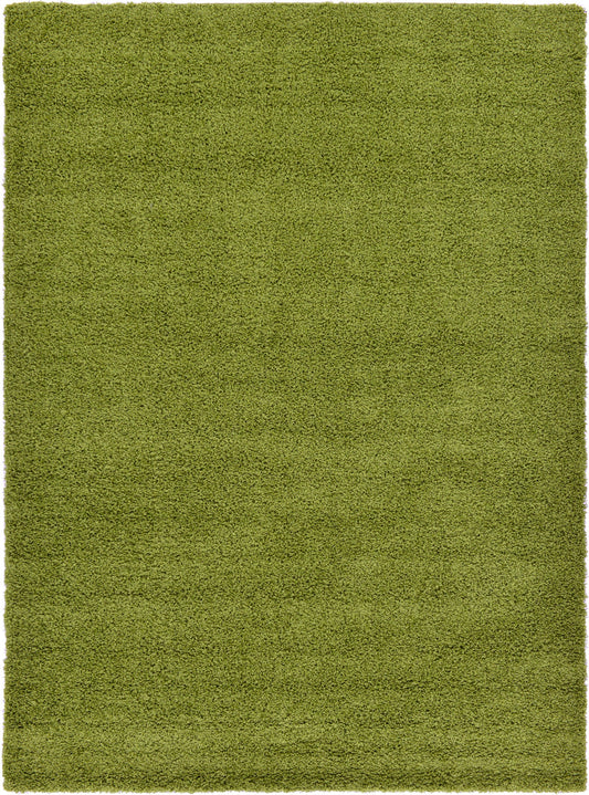 Plush Oasis Collection Area Rug - Serenity (Green) Rectangle Green Main