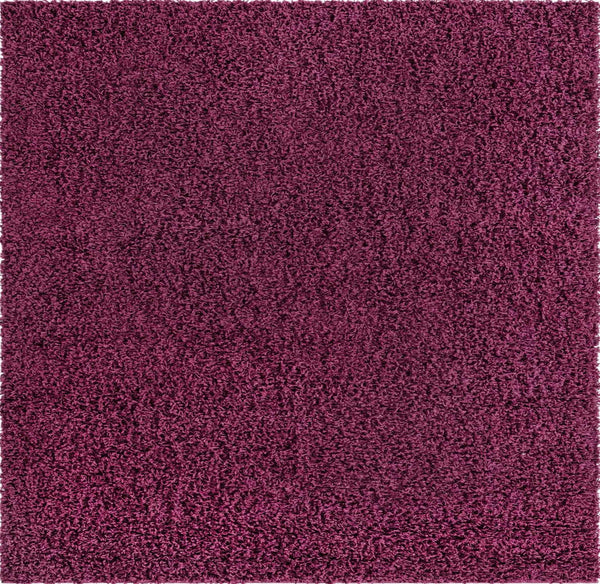 Plush Oasis Collection Area Rug - Serenity (Eggplant Purple) Square Eggplant Purple Main