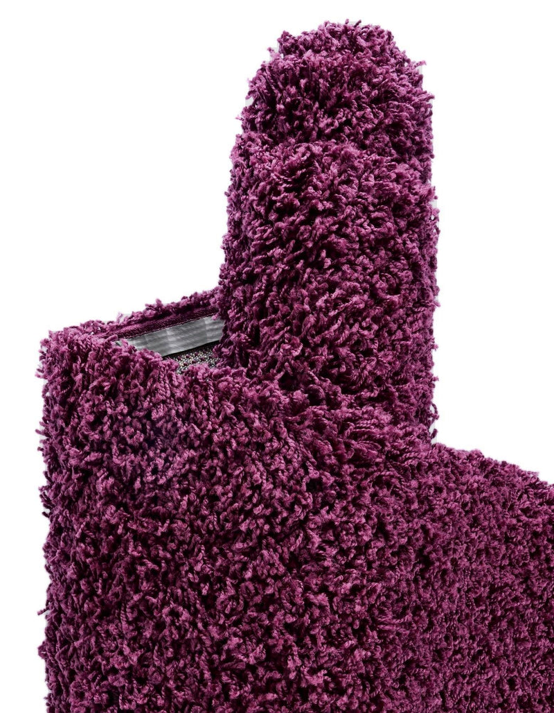 Plush Oasis Collection Area Rug - Serenity (Eggplant Purple) Runner Eggplant Purple  lifestyle 91