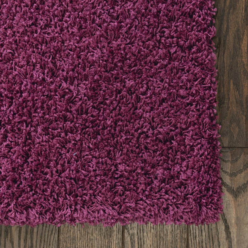 Plush Oasis Collection Area Rug - Serenity (Eggplant Purple) Runner Eggplant Purple  lifestyle 93